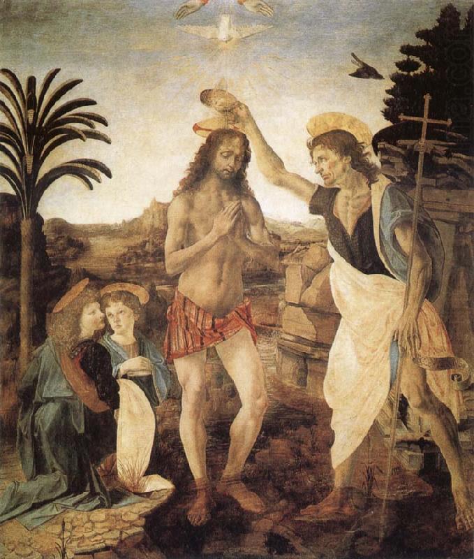 Andrea del Verrocchio The Baptism of Christ china oil painting image